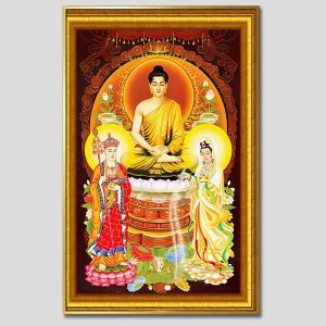 Tây Phương Tam Thánh | Tranh hộp đèn cao cấp | Mã tranh 43 | Tranh TÂM
