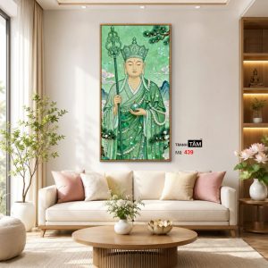 Địa Tạng Vương Bồ Tát | Tranh hộp đèn cao cấp | Mã tranh 439 | Tranh TÂM - Ảnh 3