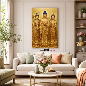 Tây Phương Tam Thánh | Tranh hộp đèn cao cấp | Mã tranh 44 | Tranh TÂM - Ảnh 5
