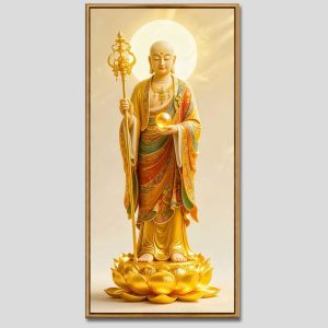 Địa Tạng Vương Bồ Tát | Tranh hộp đèn cao cấp | Mã tranh 441 | Tranh TÂM