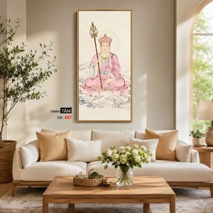 Alternative view of Địa Tạng Vương Bồ Tát | Tranh hộp đèn cao cấp | Mã tranh 447 | Tranh TÂM