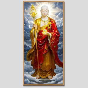 Địa Tạng Vương Bồ Tát | Tranh hộp đèn cao cấp | Mã tranh 449 | Tranh TÂM