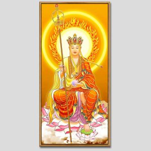 Địa Tạng Vương Bồ Tát | Tranh hộp đèn cao cấp | Mã tranh 456 | Tranh TÂM