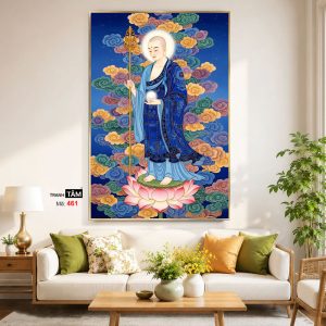 Alternative view of Địa Tạng Vương Bồ Tát | Tranh hộp đèn cao cấp | Mã tranh 461 | Tranh TÂM