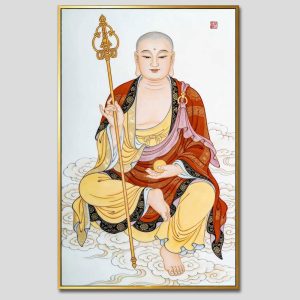 Địa Tạng Vương Bồ Tát | Tranh hộp đèn cao cấp | Mã tranh 463 | Tranh TÂM