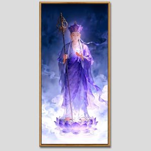 Địa Tạng Vương Bồ Tát | Tranh hộp đèn cao cấp | Mã tranh 466 | Tranh TÂM