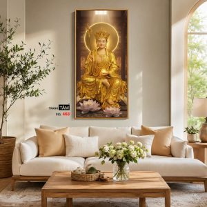 Alternative view of Địa Tạng Vương Bồ Tát | Tranh hộp đèn cao cấp | Mã tranh 468 | Tranh TÂM