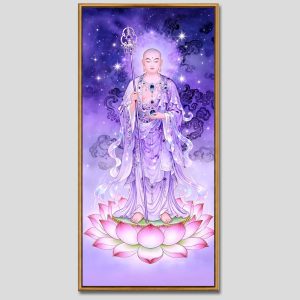 Địa Tạng Vương Bồ Tát | Tranh hộp đèn cao cấp | Mã tranh 474 | Tranh TÂM