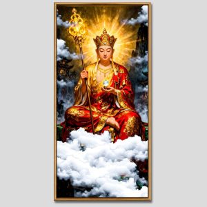 Địa Tạng Vương Bồ Tát | Tranh hộp đèn cao cấp | Mã tranh 479 | Tranh TÂM