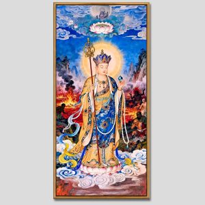Địa Tạng Vương Bồ Tát | Tranh hộp đèn cao cấp | Mã tranh 483 | Tranh TÂM
