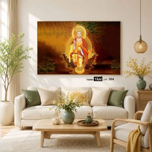 Địa Tạng Vương Bồ Tát | Tranh hộp đèn cao cấp | Mã tranh 504 | Tranh TÂM - Ảnh 3