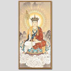 Địa Tạng Vương Bồ Tát | Tranh hộp đèn cao cấp | Mã tranh 513 | Tranh TÂM