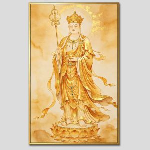 Địa Tạng Vương Bồ Tát | Tranh hộp đèn cao cấp | Mã tranh 524 | Tranh TÂM