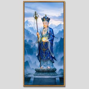 Địa Tạng Vương Bồ Tát | Tranh hộp đèn cao cấp | Mã tranh 529 | Tranh TÂM