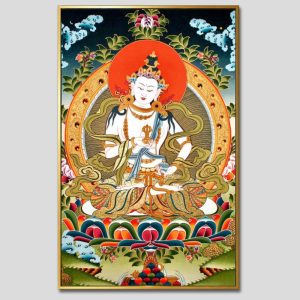 Đức Bạch Độ Mẫu (Đức Tara Trắng) | Tranh hộp đèn cao cấp | Mã tranh 550 | Tranh TÂM