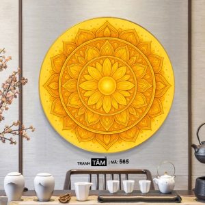 Alternative view of Tranh hào quang đặt sau tượng Phật | Tranh hộp đèn cao cấp | Mã tranh 565 | Tranh TÂM