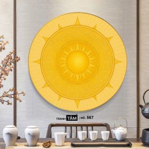 Alternative view of Tranh hào quang đặt sau tượng Phật | Tranh hộp đèn cao cấp | Mã tranh 567 | Tranh TÂM
