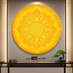 Tranh hào quang đặt sau tượng Phật | Tranh hộp đèn cao cấp | Mã tranh 570 | Tranh TÂM - Ảnh 4
