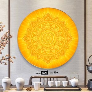 Alternative view of Tranh hào quang đặt sau tượng Phật | Tranh hộp đèn cao cấp | Mã tranh 570 | Tranh TÂM