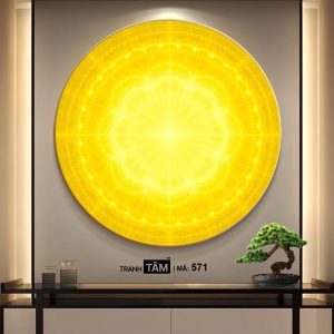 Tranh hào quang đặt sau tượng Phật | Tranh hộp đèn cao cấp | Mã tranh 571 | Tranh TÂM - Ảnh 5