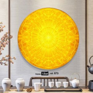 Alternative view of Tranh hào quang đặt sau tượng Phật | Tranh hộp đèn cao cấp | Mã tranh 573 | Tranh TÂM