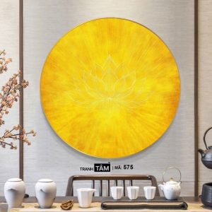 Alternative view of Tranh hào quang đặt sau tượng Phật | Tranh hộp đèn cao cấp | Mã tranh 575 | Tranh TÂM