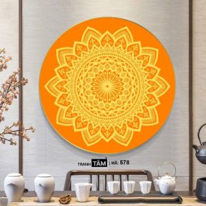 Alternative view of Tranh hào quang đặt sau tượng Phật | Tranh hộp đèn cao cấp | Mã tranh 578 | Tranh TÂM