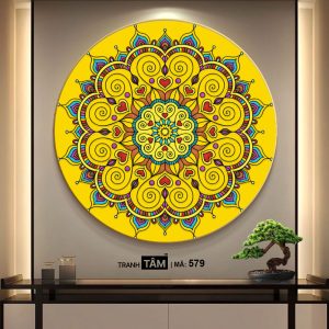 Tranh hào quang đặt sau tượng Phật | Tranh hộp đèn cao cấp | Mã tranh 579 | Tranh TÂM - Ảnh 4