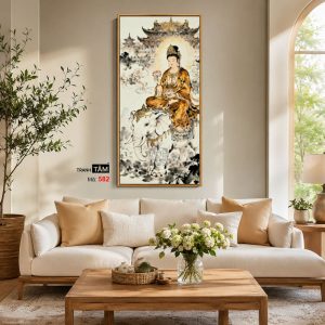 Alternative view of Phổ Hiền Bồ Tát | Tranh hộp đèn cao cấp | Mã tranh 582 | Tranh TÂM