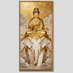 Phổ Hiền Bồ Tát | Tranh hộp đèn cao cấp | Mã tranh 585 | Tranh TÂM
