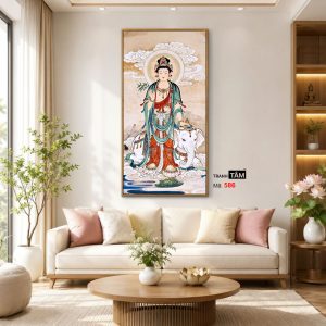 Phổ Hiền Bồ Tát | Tranh hộp đèn cao cấp | Mã tranh 586 | Tranh TÂM - Ảnh 3