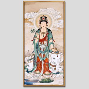 Phổ Hiền Bồ Tát | Tranh hộp đèn cao cấp | Mã tranh 586 | Tranh TÂM