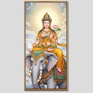 Phổ Hiền Bồ Tát | Tranh hộp đèn cao cấp | Mã tranh 591 | Tranh TÂM