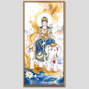 Phổ Hiền Bồ Tát | Tranh hộp đèn cao cấp | Mã tranh 592 | Tranh TÂM