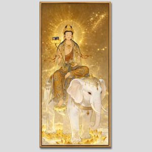 Phổ Hiền Bồ Tát | Tranh hộp đèn cao cấp | Mã tranh 593 | Tranh TÂM
