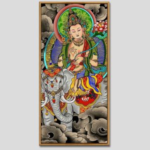 Phổ Hiền Bồ Tát | Tranh hộp đèn cao cấp | Mã tranh 596 | Tranh TÂM