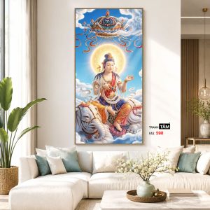 Phổ Hiền Bồ Tát | Tranh hộp đèn cao cấp | Mã tranh 598 | Tranh TÂM - Ảnh 5