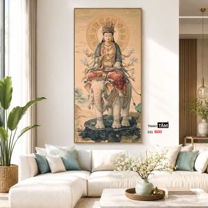 Phổ Hiền Bồ Tát | Tranh hộp đèn cao cấp | Mã tranh 600 | Tranh TÂM - Ảnh 5
