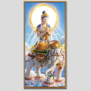 Phổ Hiền Bồ Tát | Tranh hộp đèn cao cấp | Mã tranh 602 | Tranh TÂM