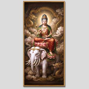 Phổ Hiền Bồ Tát | Tranh hộp đèn cao cấp | Mã tranh 605 | Tranh TÂM
