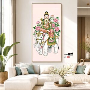 Phổ Hiền Bồ Tát | Tranh hộp đèn cao cấp | Mã tranh 607 | Tranh TÂM - Ảnh 5