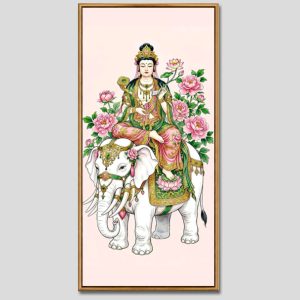 Phổ Hiền Bồ Tát | Tranh hộp đèn cao cấp | Mã tranh 607 | Tranh TÂM