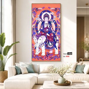 Phổ Hiền Bồ Tát | Tranh hộp đèn cao cấp | Mã tranh 608 | Tranh TÂM - Ảnh 5