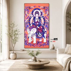 Phổ Hiền Bồ Tát | Tranh hộp đèn cao cấp | Mã tranh 608 | Tranh TÂM - Ảnh 4