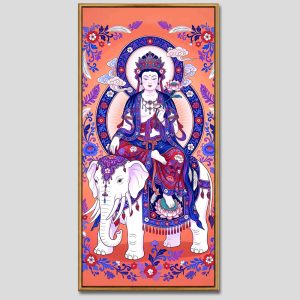 Phổ Hiền Bồ Tát | Tranh hộp đèn cao cấp | Mã tranh 608 | Tranh TÂM