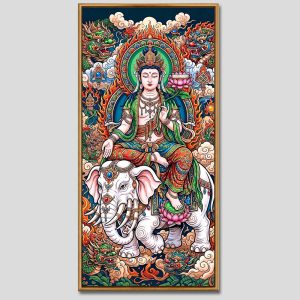 Phổ Hiền Bồ Tát | Tranh hộp đèn cao cấp | Mã tranh 609 | Tranh TÂM