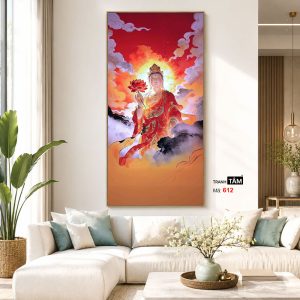 Phổ Hiền Bồ Tát | Tranh hộp đèn cao cấp | Mã tranh 612 | Tranh TÂM - Ảnh 5