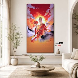 Phổ Hiền Bồ Tát | Tranh hộp đèn cao cấp | Mã tranh 612 | Tranh TÂM - Ảnh 4