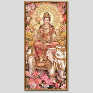 Phổ Hiền Bồ Tát | Tranh hộp đèn cao cấp | Mã tranh 613 | Tranh TÂM
