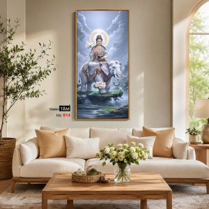 Alternative view of Phổ Hiền Bồ Tát | Tranh hộp đèn cao cấp | Mã tranh 614  | Tranh TÂM